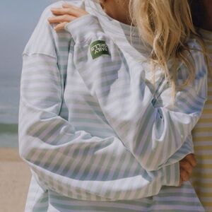 daily drills striped cotton long sleeve size xs/s